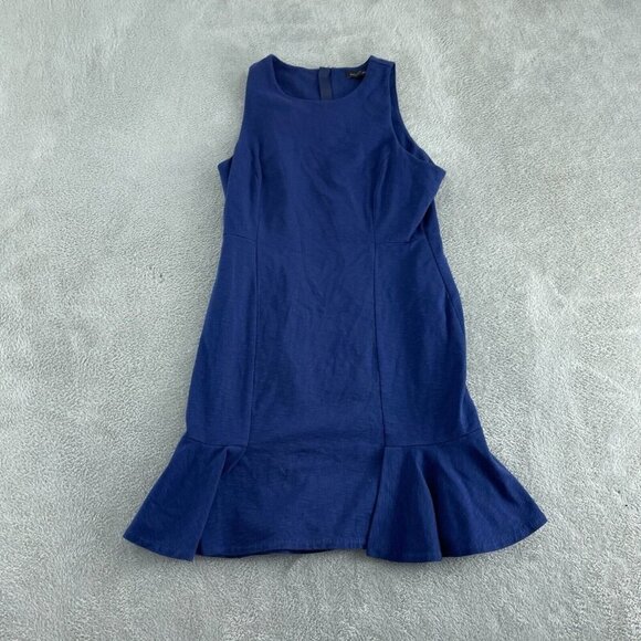 Banana Republic Dresses & Skirts - Banana Republic Womens Sleeveless Blue Dress With Flare Hem Size 10 Petite 4897